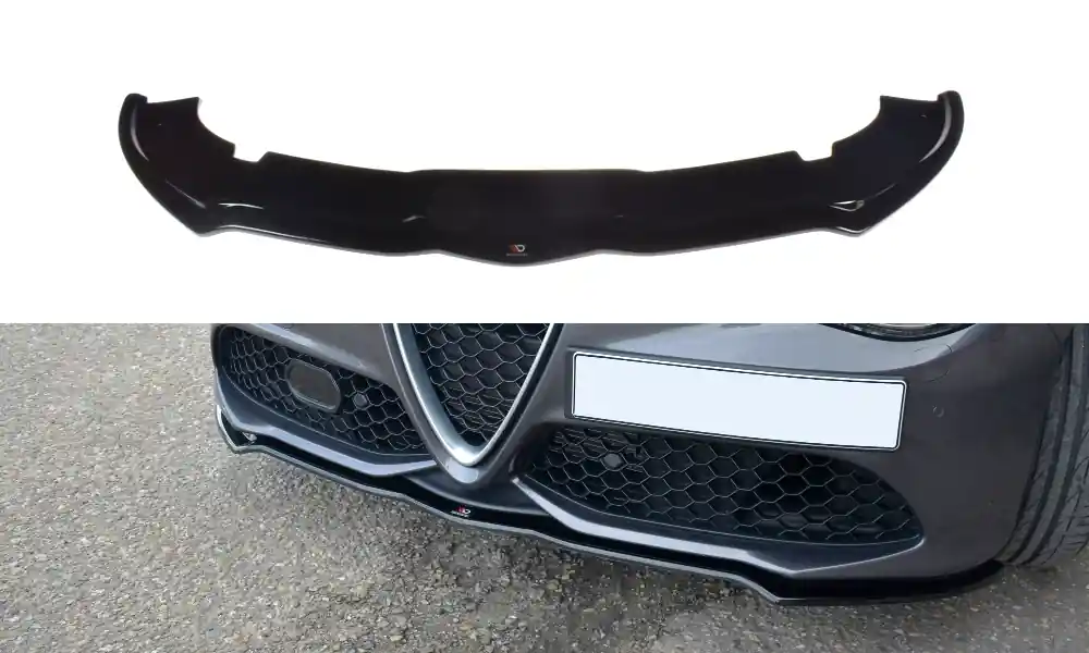 Wielka wyprzedaż | Splitter Alfa Romeo Giulia Veloce przód v.1 Gloss Black