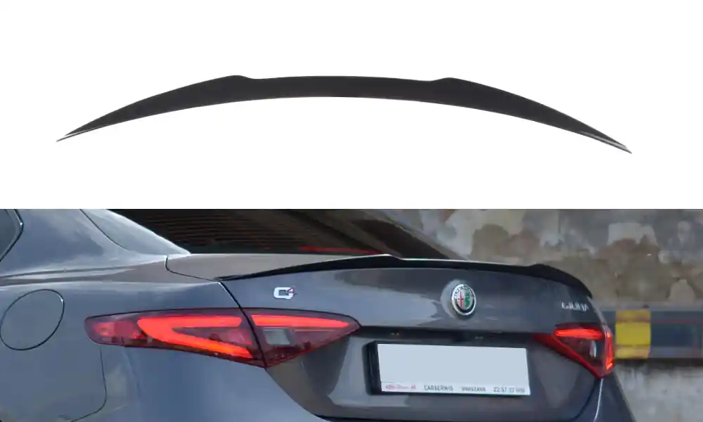 Przedłużenie Spoilera Alfa Romeo Giulia Veloce Gloss Black - Skorzystaj z oferty