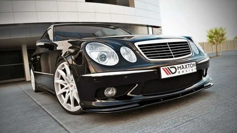 Zostało niewiele - Splitter Przedni Mercedes-Benz E-Class W211 AMG Przedlift - Gloss Black