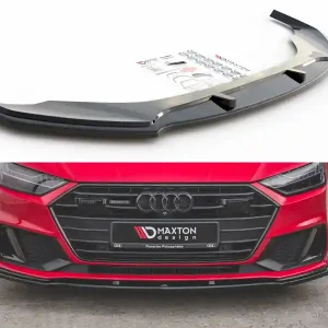 Zapasy na wyczerpaniu | Splitter Audi A7 C8 S-Line przód v.2 Gloss Black