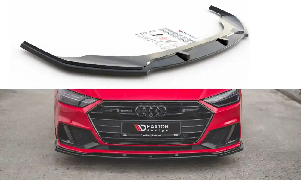 Zapasy na wyczerpaniu | Splitter Audi A7 C8 S-Line przód v.2 Gloss Black