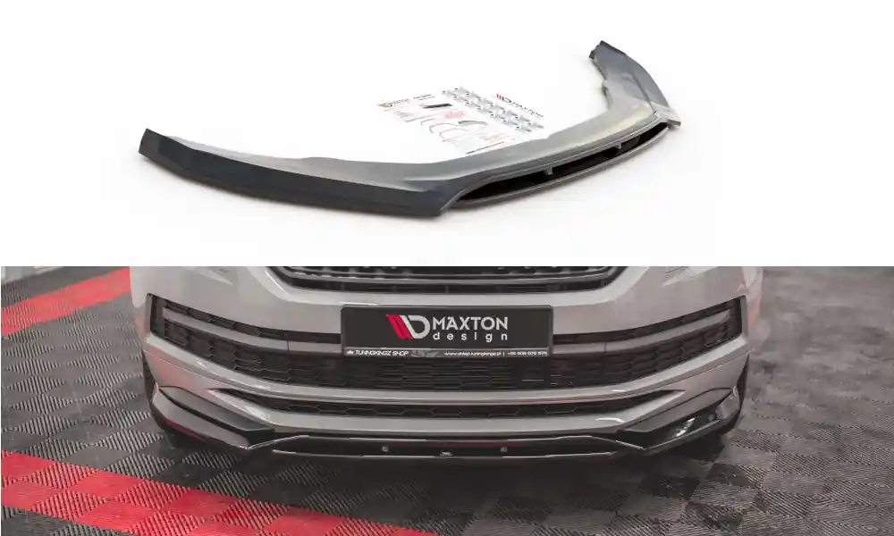 Bezpośrednio z fabryki | Splitter Skoda Kodiaq I Sportline RS przód Gloss Black