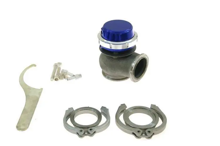 W sprzedaży - Wastegate zewnętrzny TurboWorks 50mm 0.5 Bar V-Band Niebieski