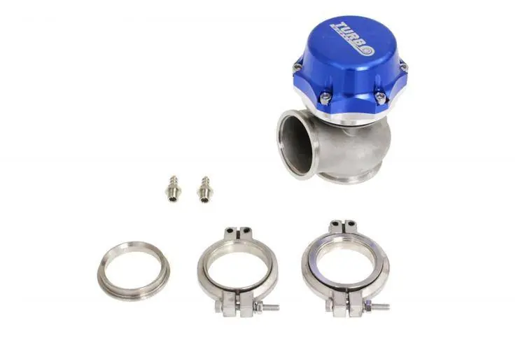 External WasteGate TurboWorks 50mm 0.5 Bar V-Band Blue | Właśnie dodano