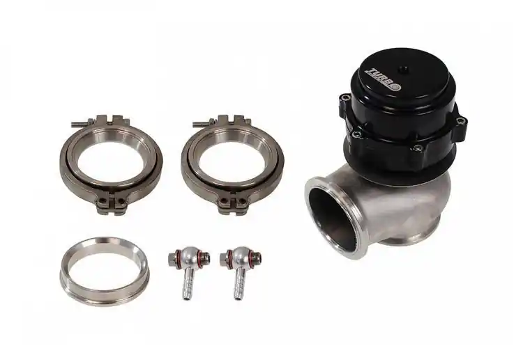 Produkt ceniony przez klientów | Wastegate zewnętrzny TurboWorks 60mm 2.2 Bar V-Band Czarny