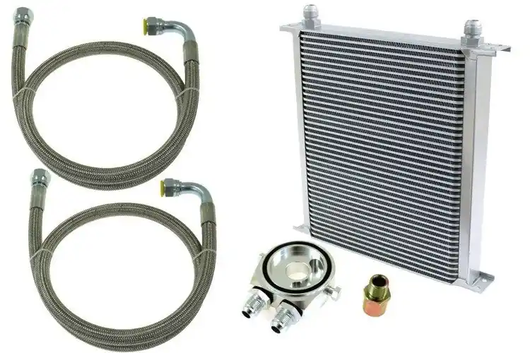 Nie przegap - Zestaw Chłodnica Oleju TurboWorks 40-rzędowa 260x315x50 AN10 Silver