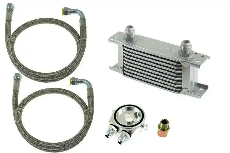 Właśnie dodano - Zestaw Chłodnica Oleju TurboWorks Slim 13-rzędowa 140x100x50 AN8 Silver