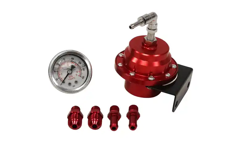 Ostatnie dni promocji - Regulator ciśnienia paliwa TurboWorks Racing AN6 + zegar Czerwony