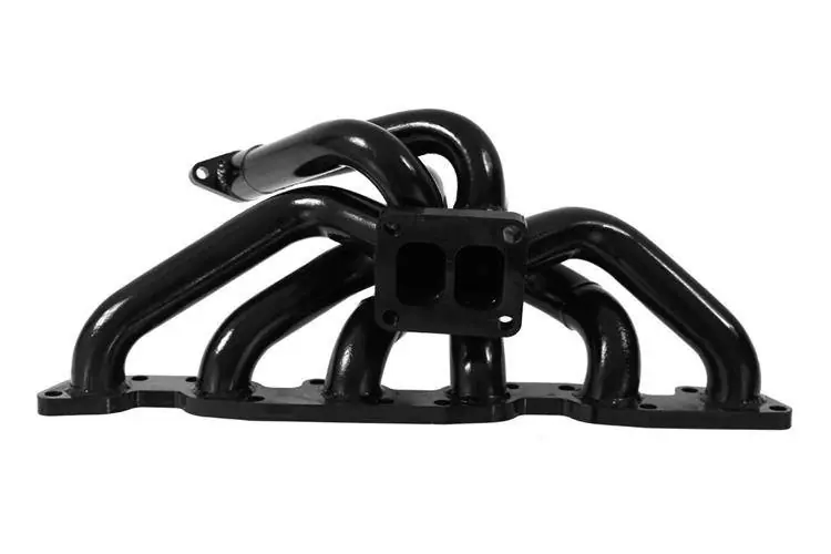 Jakość premium - Exhaust manifold Nissan Skyline GTR R32 R33 R34 Top Mount black steel