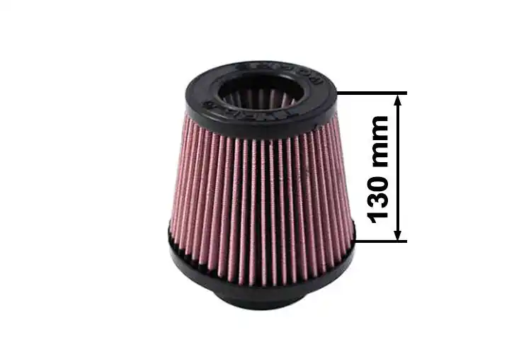 Filtr stożkowy TurboWorks H 130mm OTW 77mm Fioletowy | Końcówka serii