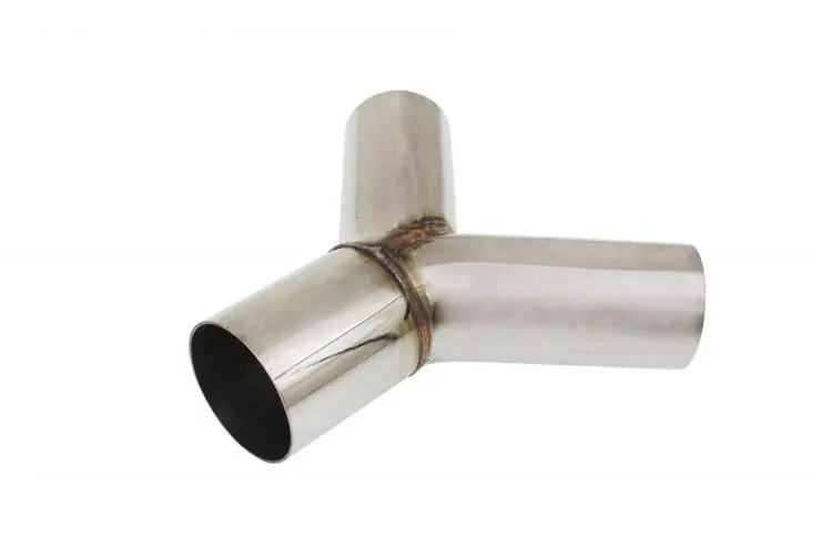 Y-Pipe trójnik wydechu 90st 63/76mm 304SS | Ostatnia szansa