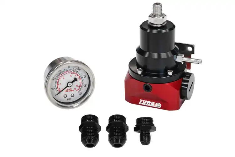 TurboWorks Fuel pressure regulator AN10 with gauge | Wysoka jakość