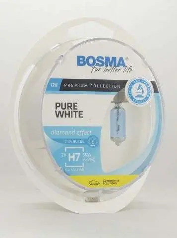 Taniej - ŻAR.HAL.PURE WHITE H7 12V 2SZT. BOSMA