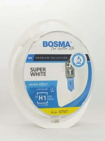 Duży rabat | ŻAR.HAL. H1 SUPER WHITE 12V 2SZT. BOSMA