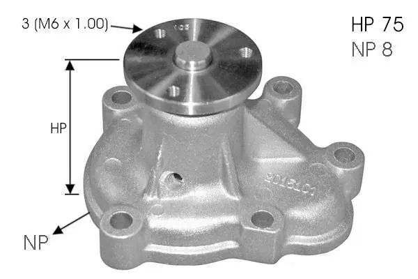 POMPA WODY OPEL ATRA G/H/J , ZAFIRA B 1.7 DTI/CDTI 00- | Cena specjalna