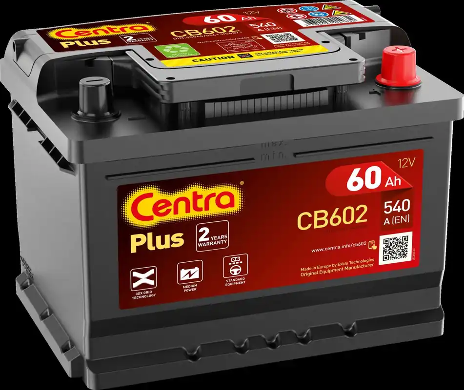 AKUMULATOR 60AH/540A +P 242X175X175 CENTRA PLUS + Z PRAWEJ | Sprawdzony wybór