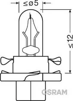 ŻARÓWKA WSKAŁNIKOWA 1,5W 12V BX8,4D /BEŻ | Dodaj do koszyka