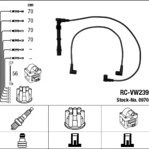 (W) NGK 0970 PRZEWODY ZAPŁONOWE RC-VW239 - Produkt premium