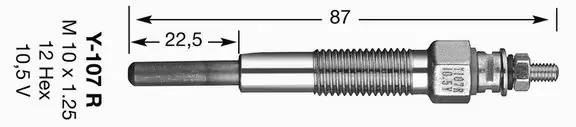 1229 NGK ŚWIECA ŻAROWA Y-107R - Nowość w sklepie