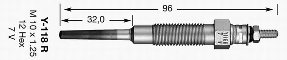 Prosto od producenta - 2187 NGK ŚWIECA ŻAROWA Y-118R