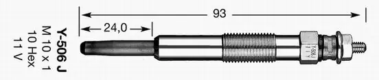 2419 NGK ŚWIECA ŻAROWA Y-506J D-POWER 7 | Bezpośrednio z fabryki