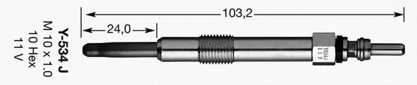 3413 NGK ŚWIECA ŻAROWA Y-534J D-POWER 36 - Wybór klientów