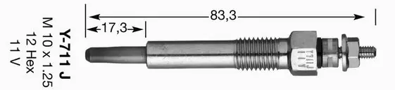 4467 NGK ŚWIECA ŻAROWA Y-711J D-POWER 28 | Ostatnia okazja