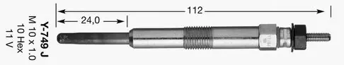 5013 NGK ŚWIECA ŻAROWA Y-749J | Hit